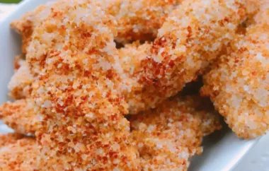 Delicious and Crispy Air Fryer Cornflake Crusted Chicken Tenders