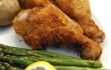 Delicious and Crispy Cornflake Crusted Chicken Drumsticks in the Air Fryer