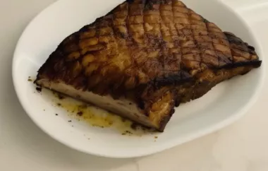 Delicious and Crispy Roasted Pork Belly Recipe