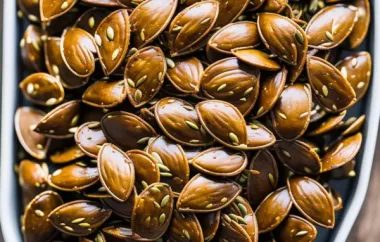 Delicious and Crunchy Air Fryer Pumpkin Seeds Recipe