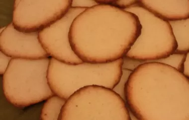 Delicious and Crunchy Brown Edge Cookies Recipe