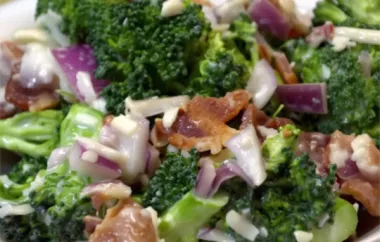 Delicious and Crunchy Creamy Broccoli Salad Recipe