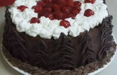 Delicious and Decadent Black Forest Cake Recipe