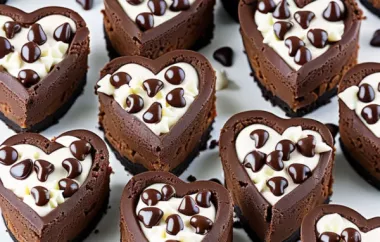 Delicious and Decadent Brownie Cheesecake Hearts