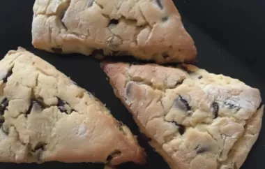 Delicious and decadent chocolate chip scones fit for royalty