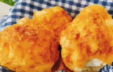 Delicious and Easy Air Fryer Zesty Cheddar Biscuits