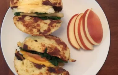 Delicious and Easy Apple and Cheddar French Toast Sandwich Recipe