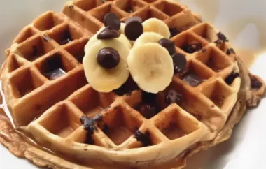 Delicious and Easy Banana Nut Chocolate Chip Waffles
