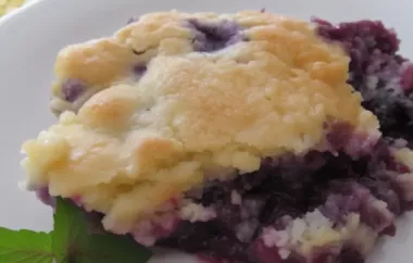 Delicious and Easy Best Ever Blueberry Cobbler Recipe