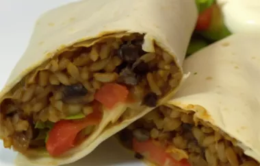 Delicious and Easy Black Bean and Rice Burritos Recipe