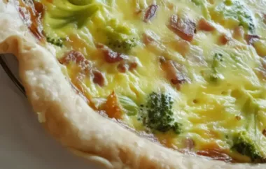 Delicious and Easy Broccoli and Ham Quiche Recipe