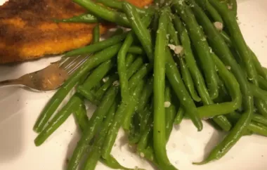 Delicious and Easy Buttery Garlic Green Beans Recipe