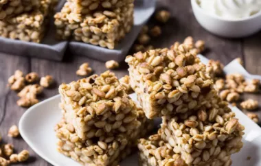 Delicious and Easy Cafe-style Puffed Wheat Squares Recipe
