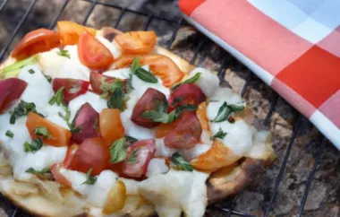 Delicious and Easy Campfire Caprese Naan Pizza Recipe