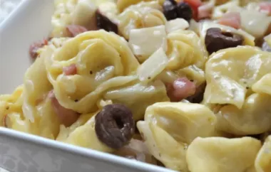 Delicious and Easy Cheese Tortellini Salad Recipe