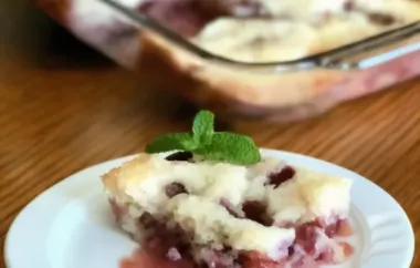 Delicious and Easy Cherry Dump Pudding Cake Recipe