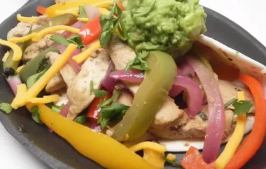 Delicious and Easy Chicken Fajitas with Colorful Peppers