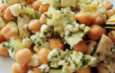 Delicious and Easy Chickpea Artichoke and Feta Salad Recipe