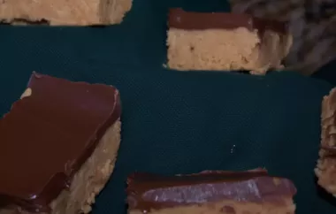 Delicious and Easy Chocolate Peanut Butter Bars