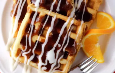 Delicious and Easy Cinnamon Roll Waffles Recipe