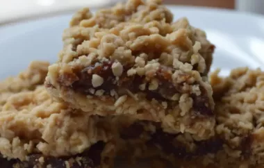 Delicious and Easy Date Bars II Recipe