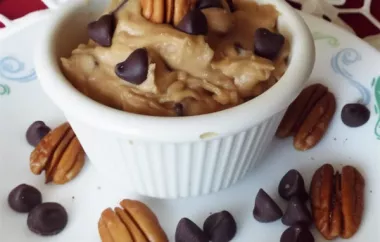 Delicious and Easy Edible Pecan Chocolate Chip Cookie Dough Recipe