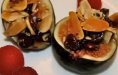 Delicious and Easy Figs Stuffed with Almonds and Chocolate Chips Recipe