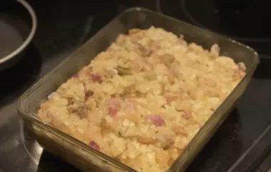 Delicious and Easy Fresh Rhubarb Bread Pudding