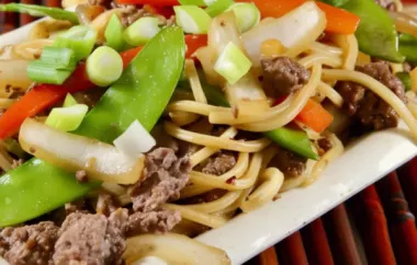 Delicious and Easy Ground Beef Lo Mein Recipe