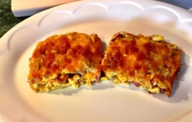 Delicious and Easy Ham and Corn Bake Recipe