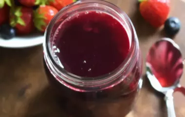 Delicious and Easy Homemade Berry Syrup Recipe