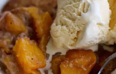 Delicious and Easy Homemade Peach Cobbler Recipe