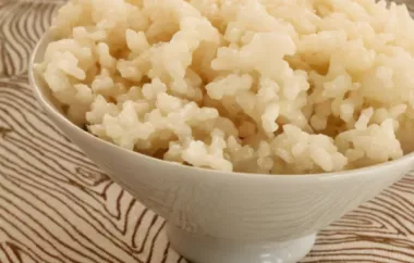 Delicious and Easy Instant Pot Coconut Rice Recipe