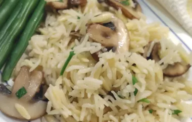 Delicious and Easy Instant Pot Rice and Orzo Pilaf with Mushrooms Recipe