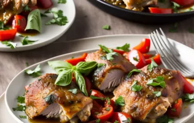Delicious and Easy Italian Baked Chicken Thighs Recipe