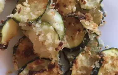 Delicious and Easy Italian Baked Zucchini Side Dish