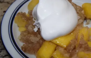 Delicious and Easy Mango Passion Fruit Crumble Recipe