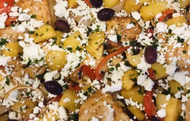 Delicious and Easy Mediterranean Chicken Sheet Pan Dinner Recipe