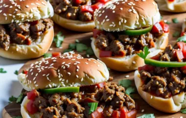 Delicious and Easy Mini Sloppy Joes with Pulled Pork