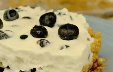Delicious and Easy No-Bake Blueberry Squares Recipe