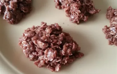 Delicious and Easy No-Bake Chocolate Cookies II Recipe