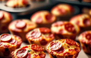 Delicious and Easy Pepperoni Pizza Muffins Recipe