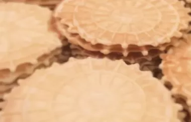 Delicious and Easy Pizzelles Recipe Inspired by Grandma's Classic Waffle Cookies