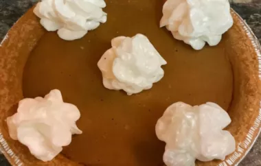 Delicious and Easy Pumpkin Pie Recipe