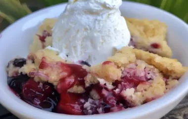 Delicious and Easy Red, White, and Blue Dump Cake Recipe
