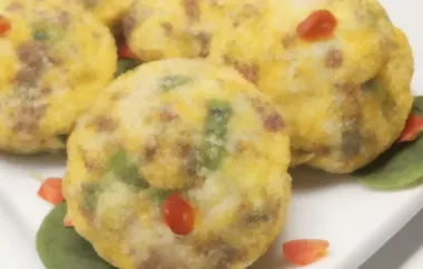 Delicious and Easy Sausage and Scallion Egg Muffins