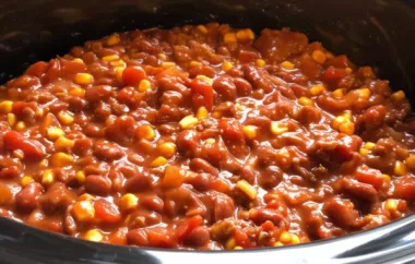 Delicious and Easy Slow Cooker Chili Recipe