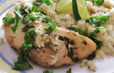 Delicious and easy slow cooker lime chicken with rice