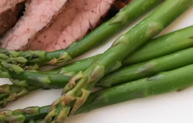 Delicious and Easy Steamed Asparagus Recipe