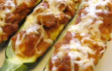 Delicious and Easy Stuffed Zucchini Recipe